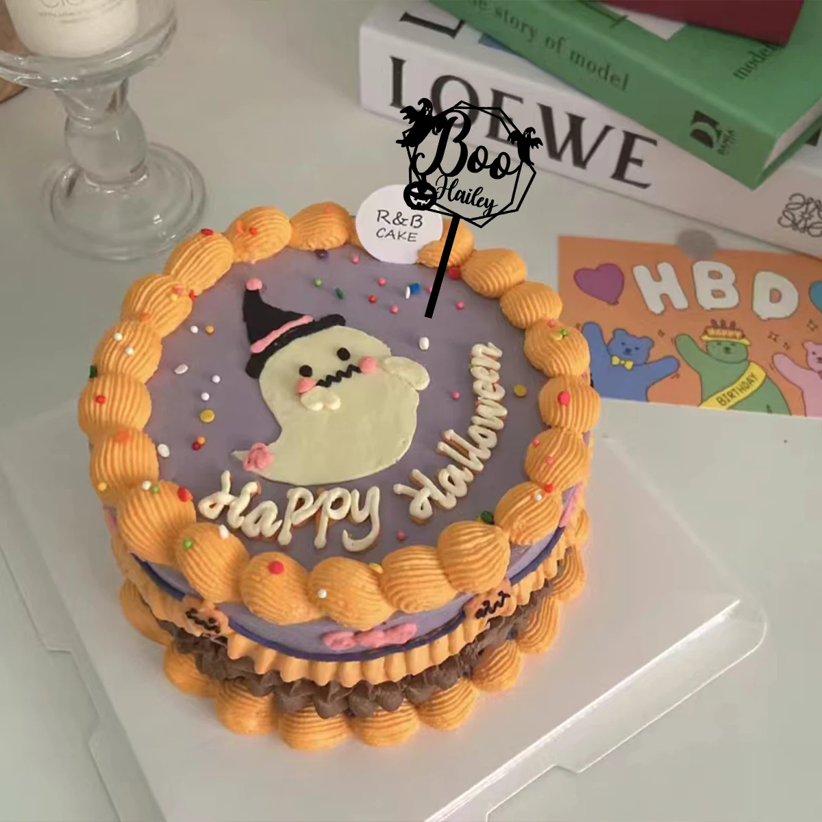 1PC Affordable Happy birthday wishes with star patterns Customized Name Cake Sign Cake Ornaments Unique Birthday Party Décor