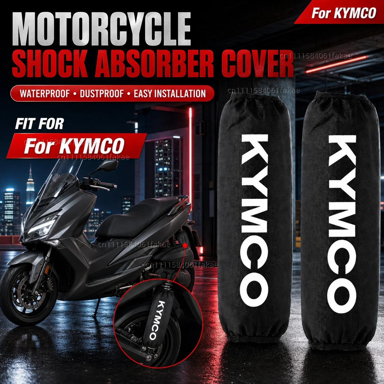 Für KYMCO Xciting 250 300 400 AK550 AK 550 2017 - 2020 Motorrad Hinterer Stoßdämpfer Schutzabdeckung 270mm 350mm Federung