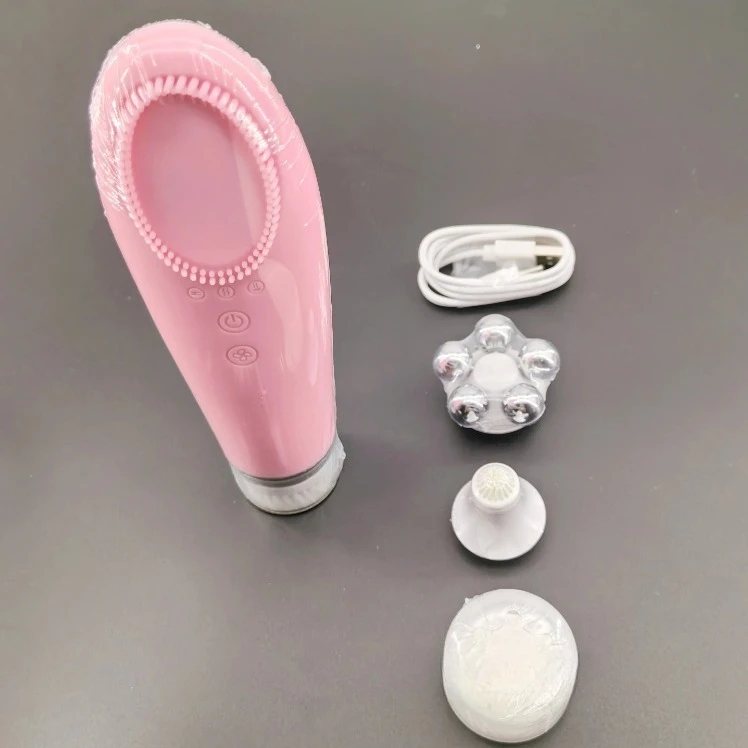 

Professional Skin Care Device Waterproof Soft Silicone Face Washing Brush Facial Massager Electric Cleansing Brush