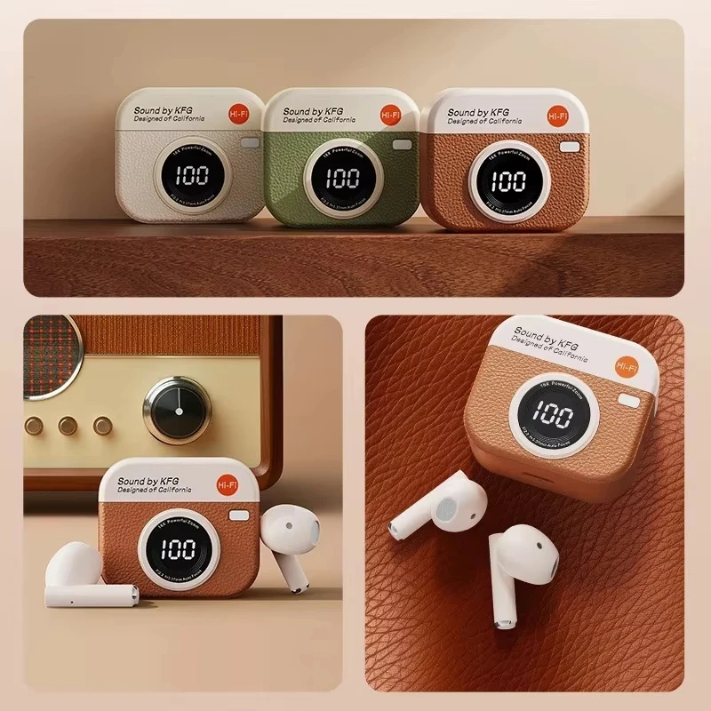

Wireless Bluetooth Earphones Bluetooth 36 Hours Playback Sport Tws Earbuds with Led Display Headphones Built-In Mic Gift
