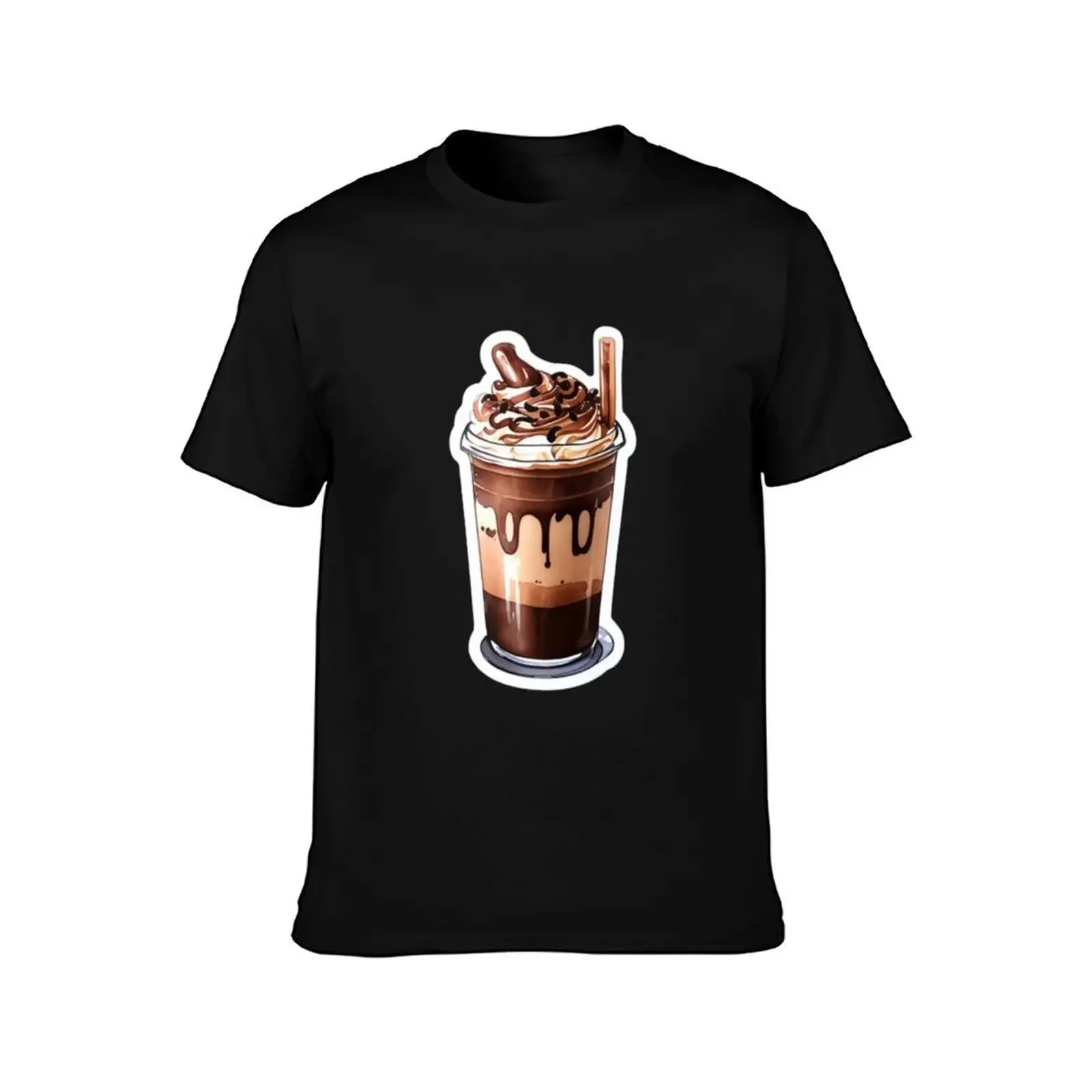 KAWAII SUMMER CHOCOLATE FRAPPE DRINK T-Shirt korean fashion affliction shirts tee shirts for men