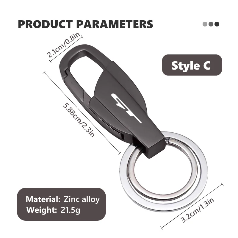 Car Emblem Keychain Alloy Key Ring Key Pendant Accessories For KIA GT Sorento Stinger Soul Spectra Ceed Sportage Picanto view 6