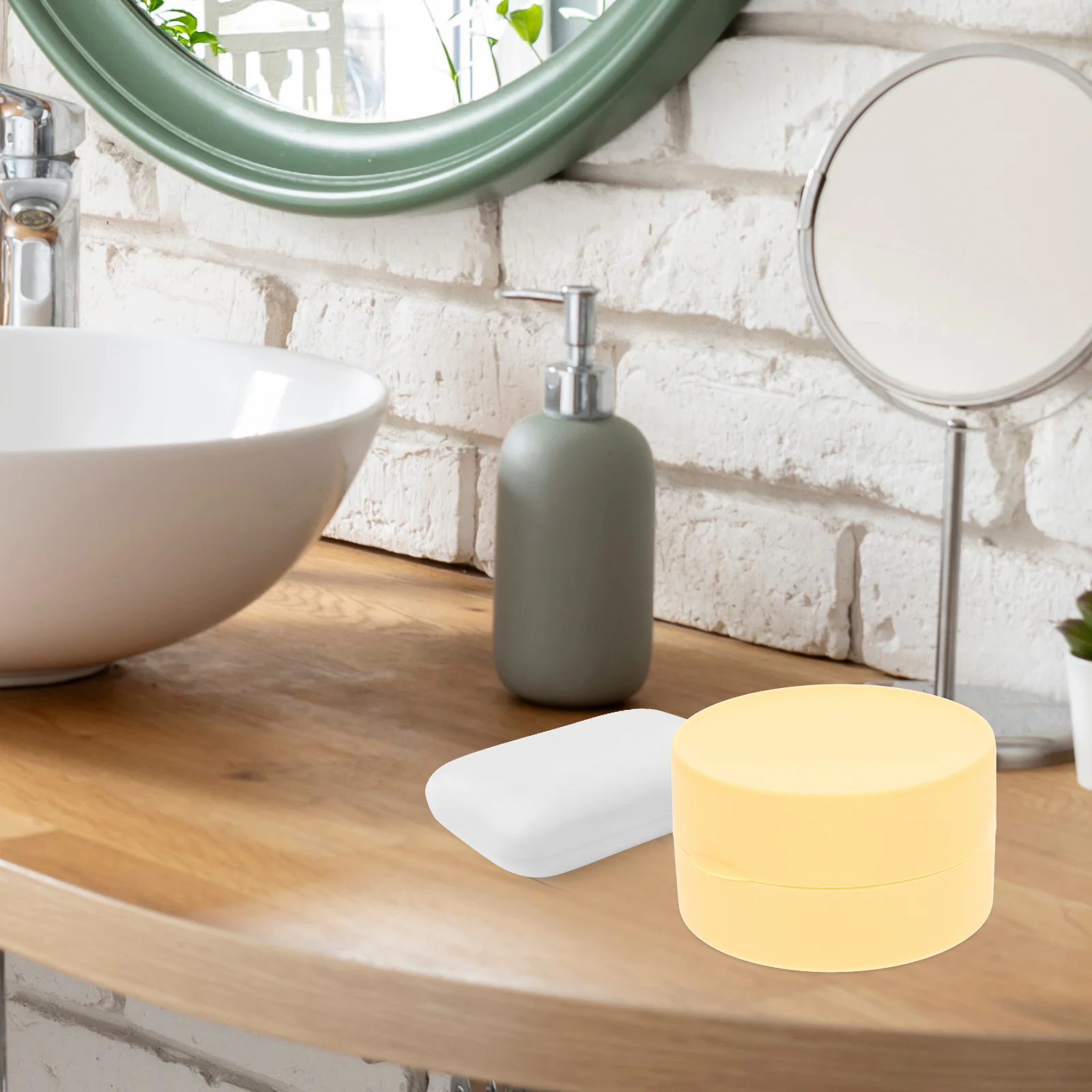 

4Pcs Travel Soap Box Leak Proof Lid Bathroom Organizer Plastic Dish Home Hotel Business Trip Vacation Lightweight Strong