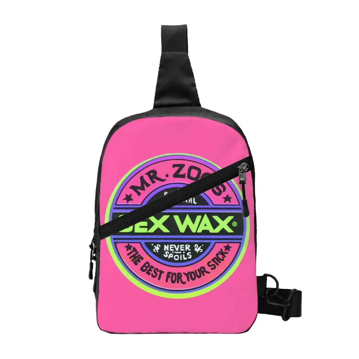 

Custom Mr Zogs Surfing Sling Crossbody Chest Bag Men Fashion Sex Wax Logo Shoulder Backpack for Camping Biking