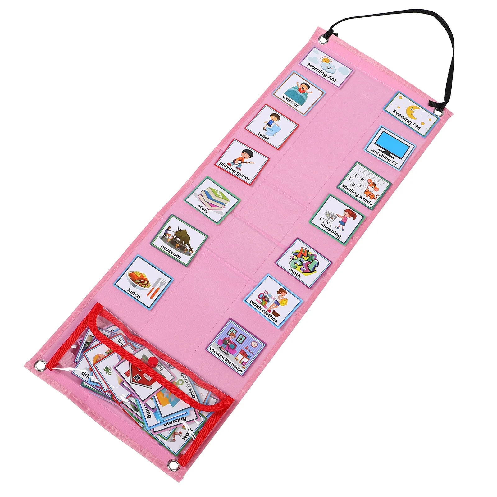 

Visual Schedule for Pink Weekly Planner Board Chore Reward Chart Bedtime Routine Daily Visual Schedule Task Chart