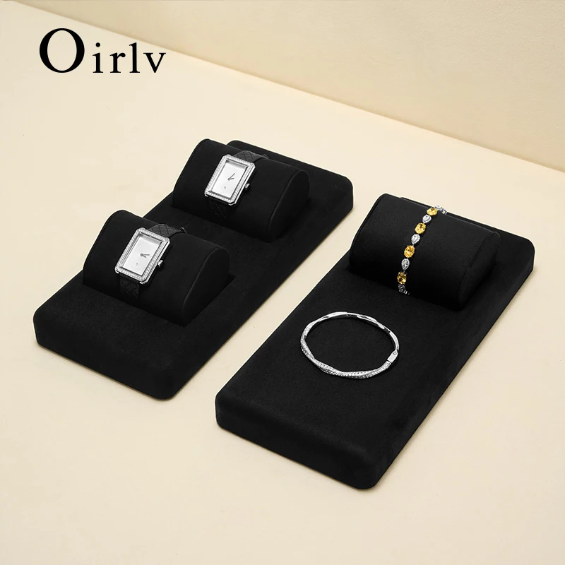 

Oirlv черный бархатный набор для демонстрации ювелирных изделий для серег, колец, ожерелья, браслетов, лотков для браслетов, органайзеры, счетчик, реквизит для демонстрации ювелирных изделий