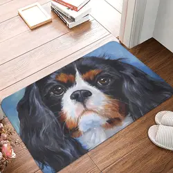 Dog Cavalier King Charles Spaniel Bath Mat Non Slip Animal Toilet Mat Quick Dry Kitchen Shower Door Foot Mat Soft Bathroom Mats