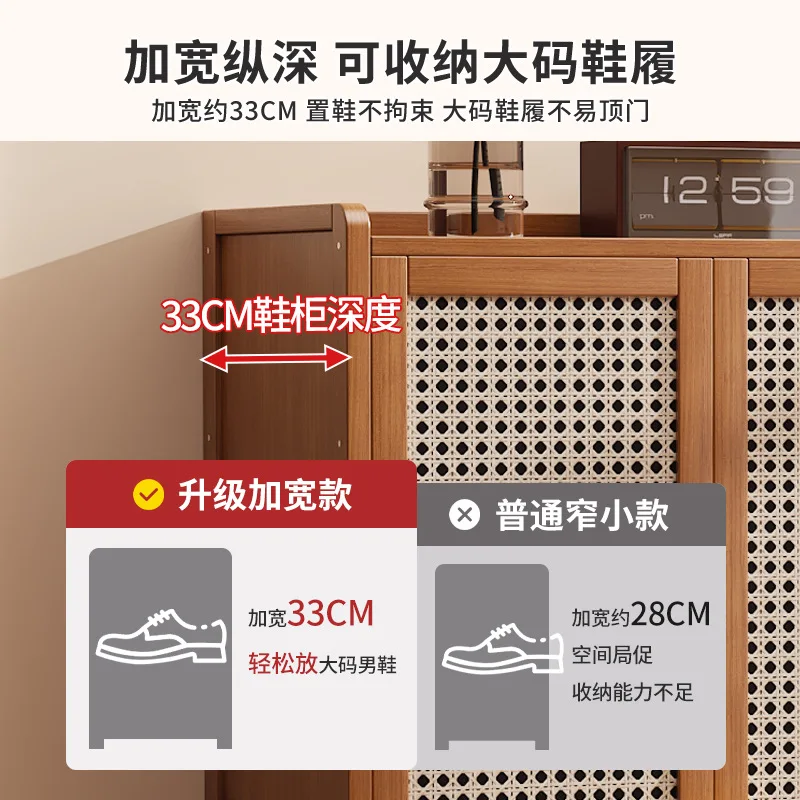 Breathable shoe racks, storage artifacts for shoes in rental houses, shoe cabinets, layered partitions, home doors, and interior
