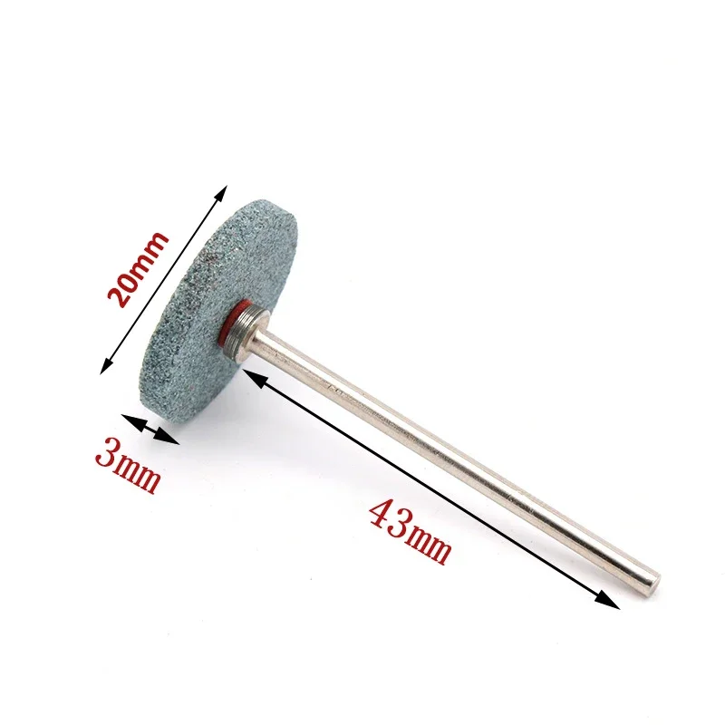2-12pcs 20mm Mini Drill Grinding Wheel CeramicBuffing Polishing Pad Abrasive Disc 2.35/3mm Shank For Rotary Tool Accessories