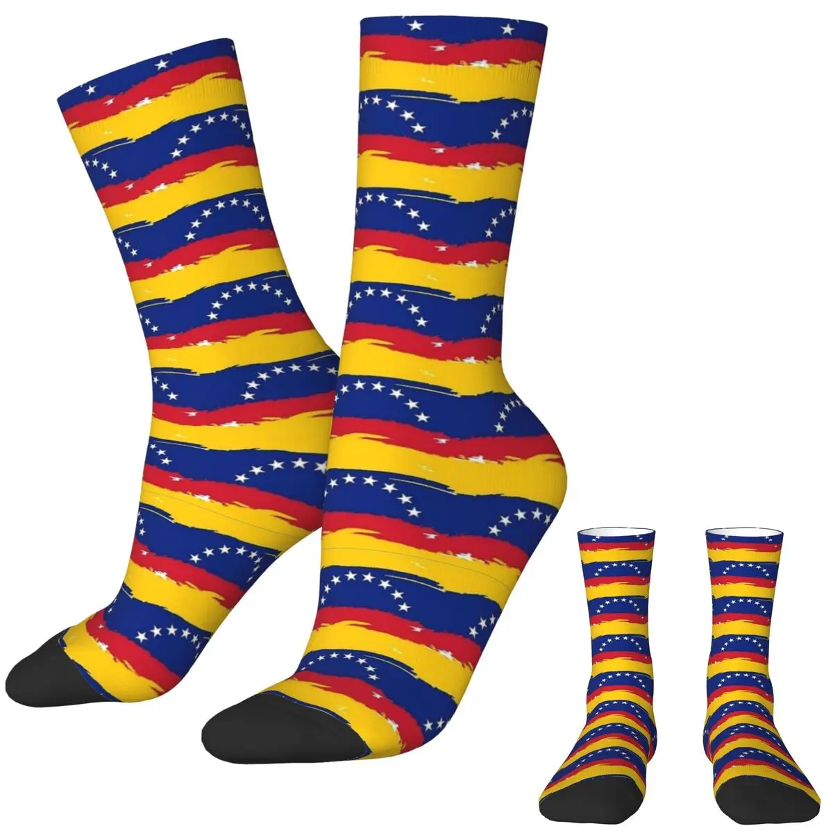 Flag Of Venezuela Socks Casual Stockings Winter Anti Slip Men Socks Warm Soft Design Outdoor Socks