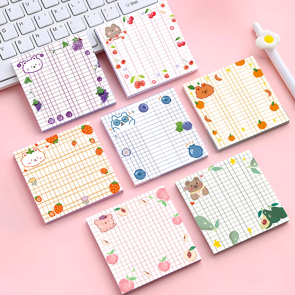 

Funny Cute Fruit Strawberry Bear Sticky Notes Kawaii Memo Pads Post Notepad Stationery Check List To Do Index Tab Planner Agenda