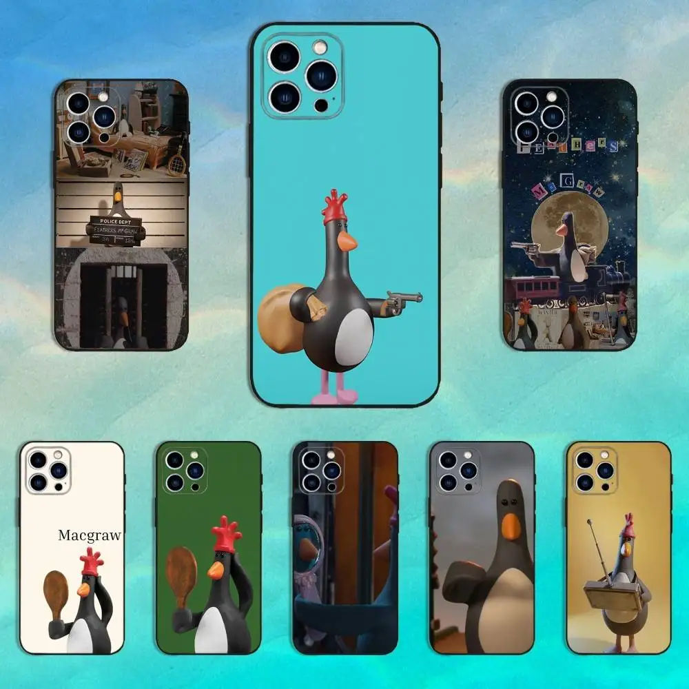 

F-Feathers M-Macgraw-ES Phone Case For iPhone 16,15,14,13,12,11 Plus,Pro Max,XS,X,XR,SE,Mini,8,7,Soft Silicone Black Cover