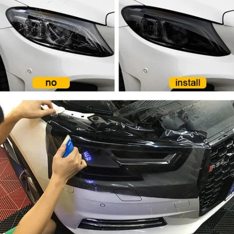 1/2/3/15m ppf selbst heilende TPU-Autos chein werfer Anti-Kratzer Wrap Film Schutz Auto Rücklichter Film – Detail 2