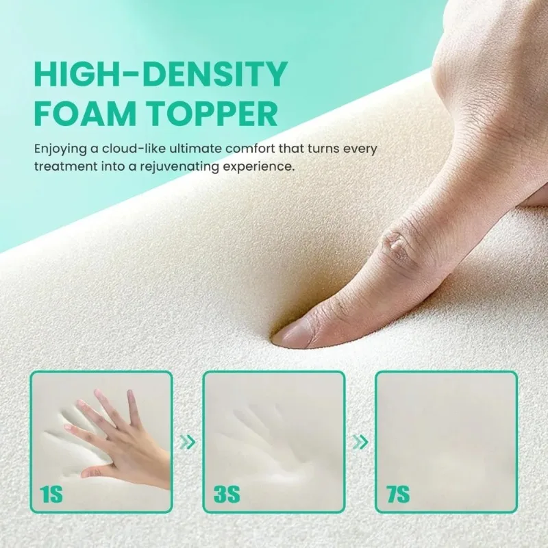 Velvet Lash Bed Mattress Sponge, Comfortable Eyelash Extension Bed Topper  Soft Beauty Massage Bed for Eyelash Technician