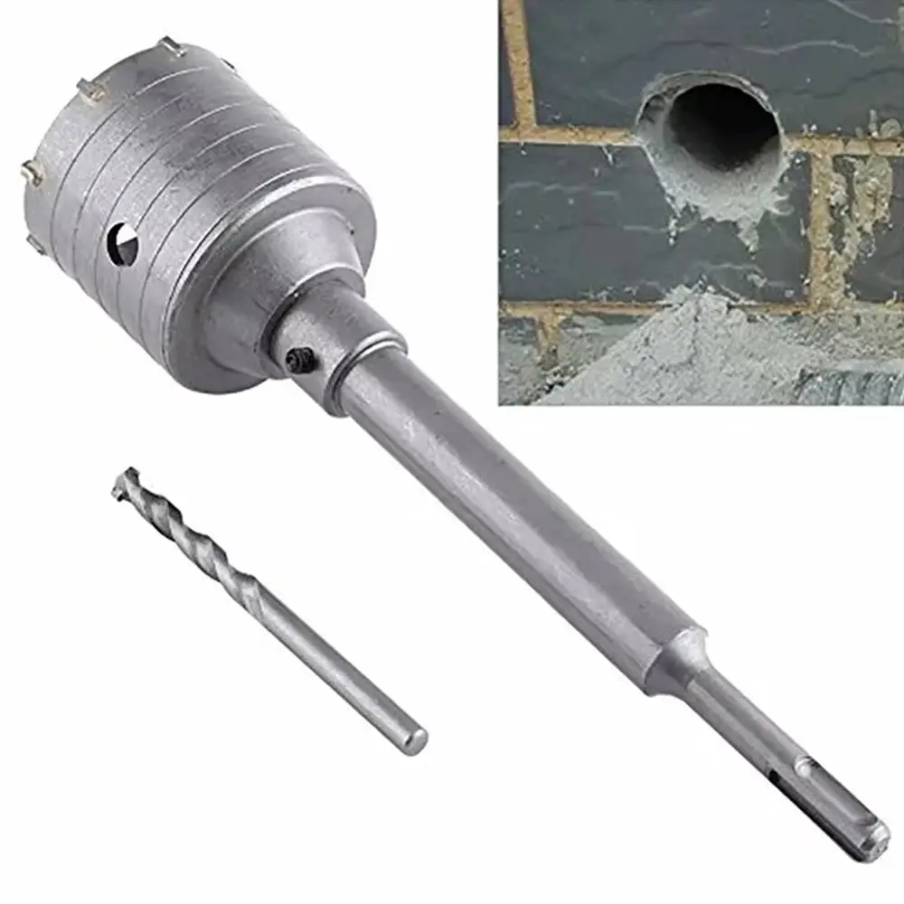 

30-68mm Wall Hole Saw with Round Shaft Fast Drilling Hammer Drill Bit Set Concrete Wall Hollow Drill Bit