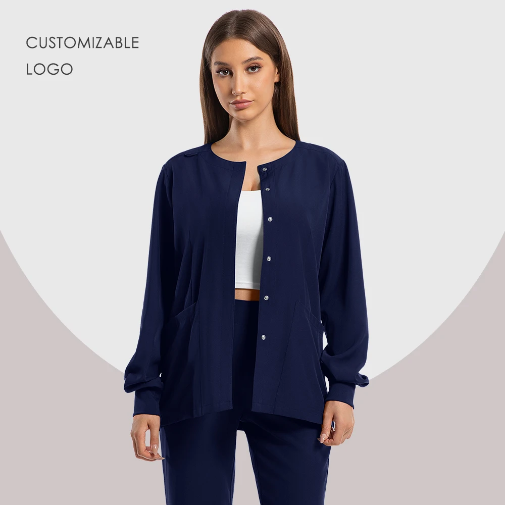 Scrubs Uniform Long Sleeve Tops Pants Hospital Nurse Set Women Pet Shop Doctor Scrub Medical Surgery Workwear Nursing Scrub Suit