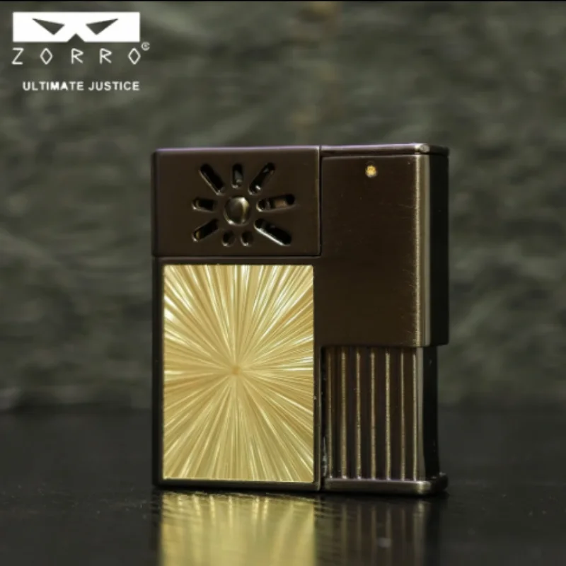 

ZORRO 862 new dazzling small square box fuel lighter, press ignition windproof lighter, cigarette accessories, men's gift