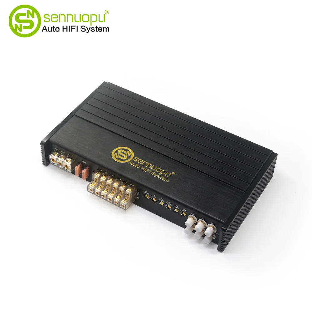 Sennuopu HQ-200.6A Car 4-channel Class AB Monoblock Amplifier Aluminium Universal Class D Car Sound Quality Mono Amplifier 100db