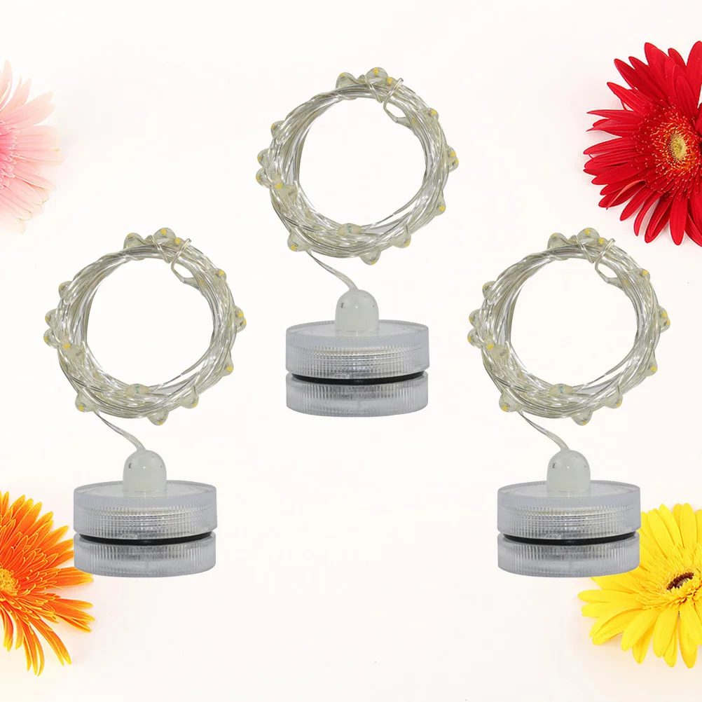 

3Pcs LED Diving Light Waterproof Flexible String Low Power Energy Saving Aquarium Bottle Decorative Light for Wedding Birthday