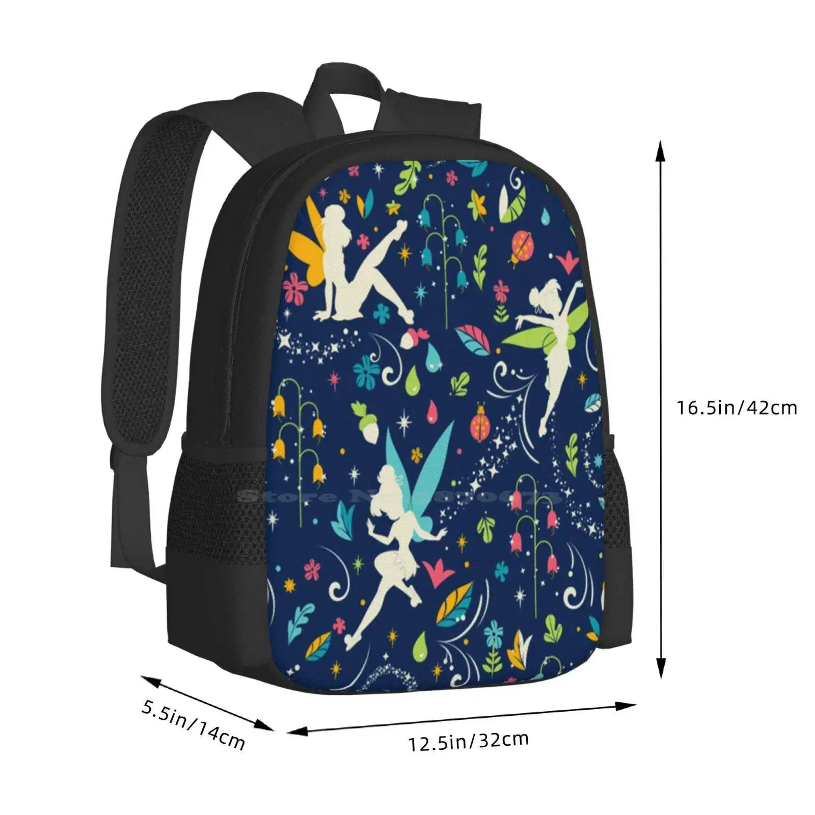 3D Print Design Backpack Student Bag World Land