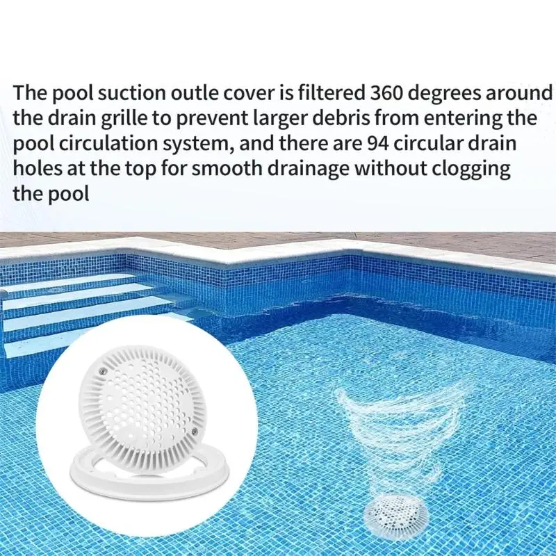 A0NC Easy Installation Pool Coperchio Drain Set Accessori per manutenzione della piscina del coperchio efficienza per