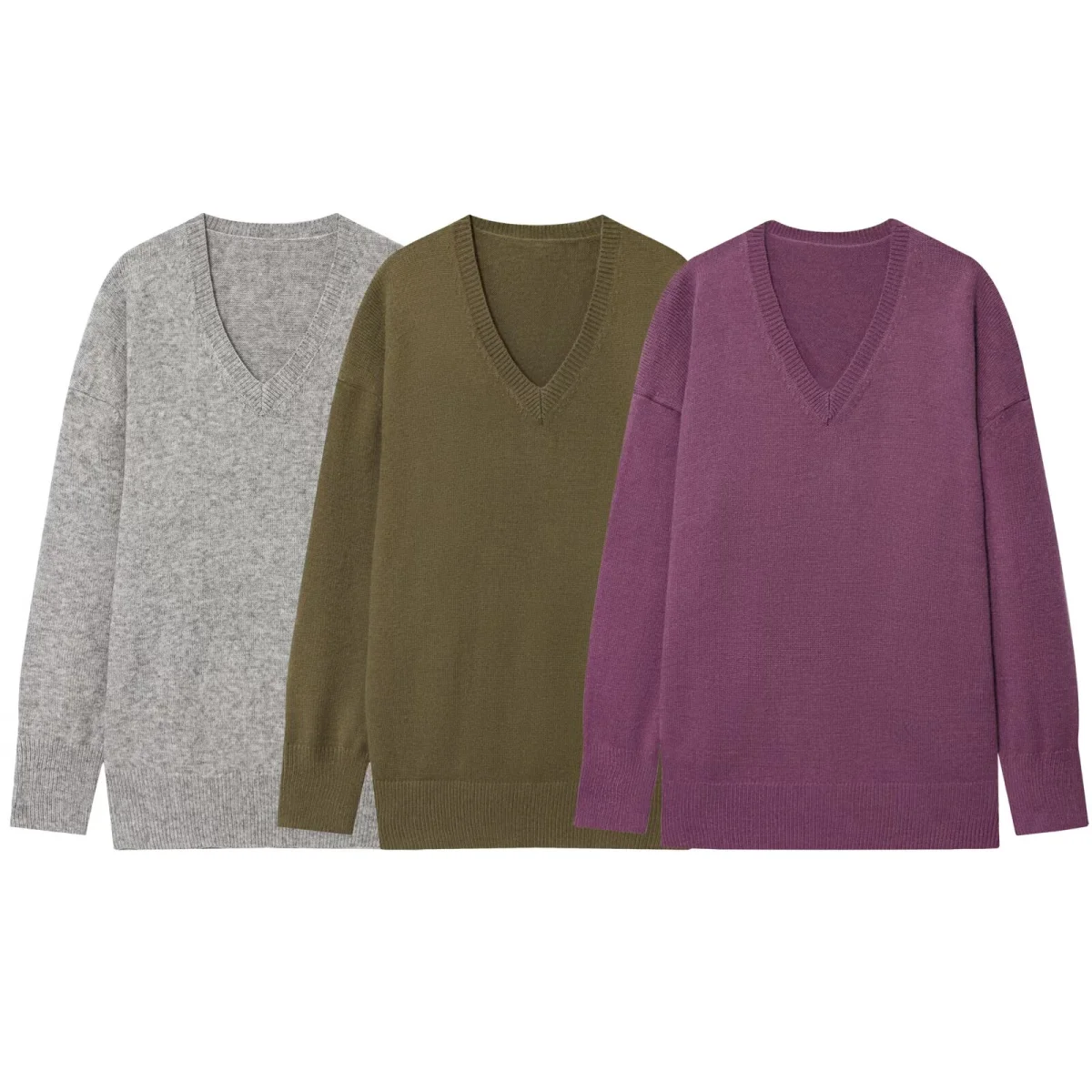 

Women's New Knit Top Classic V-neck flatters your figure and enhances your elegance Soft and supple fabric Comfortable and versa