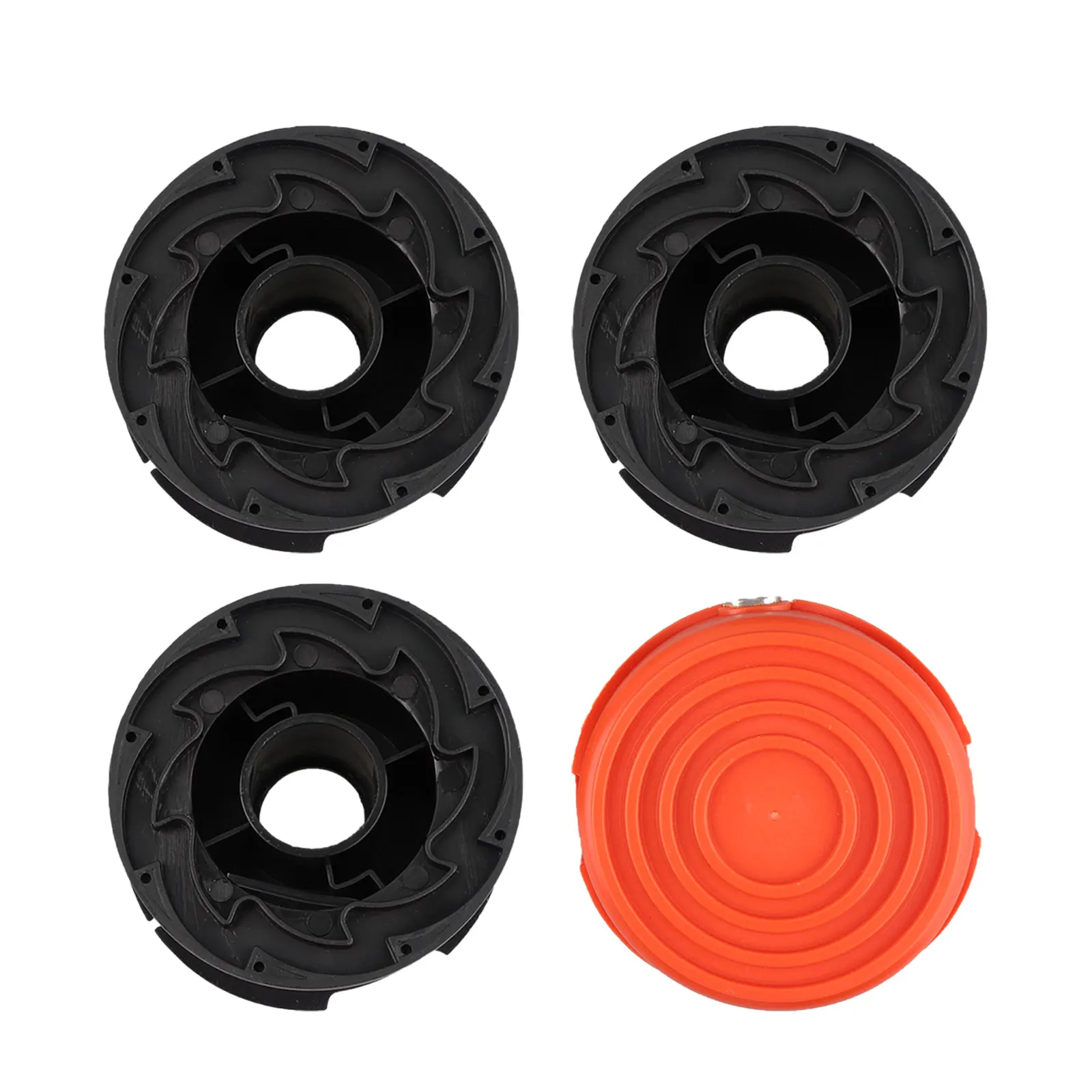 Simplify Your Gardening Tasks With Auto Feed System, 1 Spool Cover Cap + 3 Line Spools For Black & Decker GL315 GL350 GL650