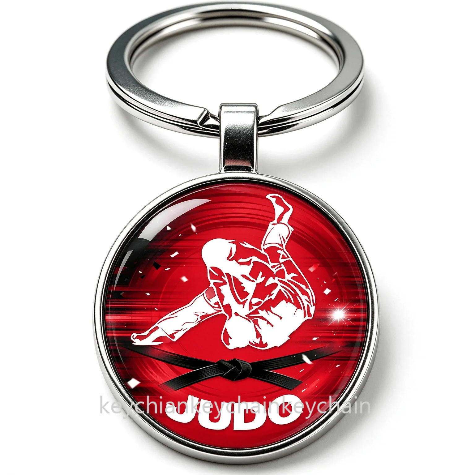 judo throw Keychain Key Ring Pendant Car Bag Key Holder Gift