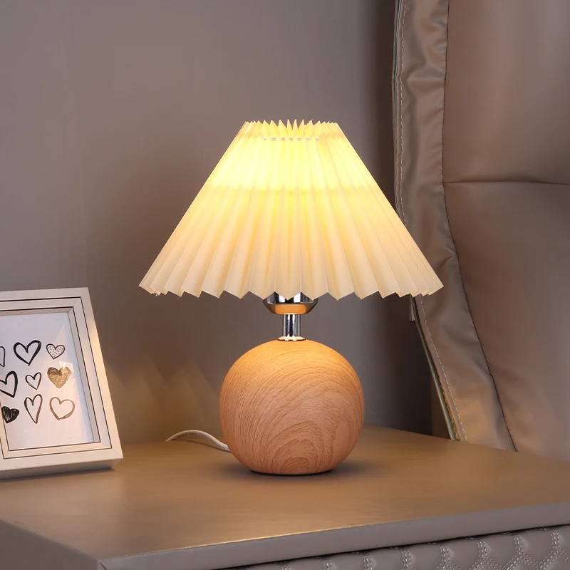 Bedside Night Light Warm Romantic Desktop Table Lamp Ambient Decor for Bedroom Living Room Study