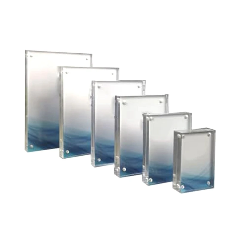 Durable Clear Acrylic Magnetic Picture Frame For Preserving Beautiful Memories-A22G