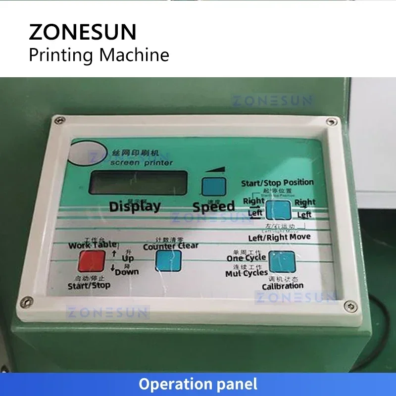 Zonesun Screen Printer Mesin Sablon Botol Peralatan Sablon Cup ZS-SWP1
