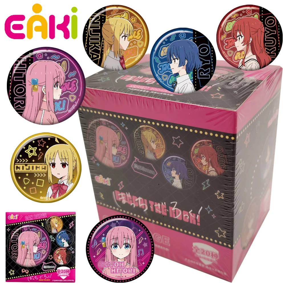 

EAKI Genuine Bocchi The Rock! Tinplate Badges Exquisite Anime Goods Creative Pendants Display Ornament Spacial Gifts for Boys