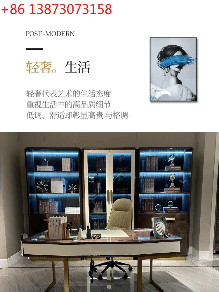 

Итальянский стол для работы и отдыха FG10: современный компьютерный стол для руководителя, легкий люкс для дома