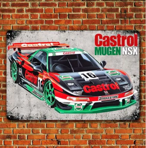 Nsx Mugen Racing Car Metal Poster - 20x30cm Garage Tin Sign