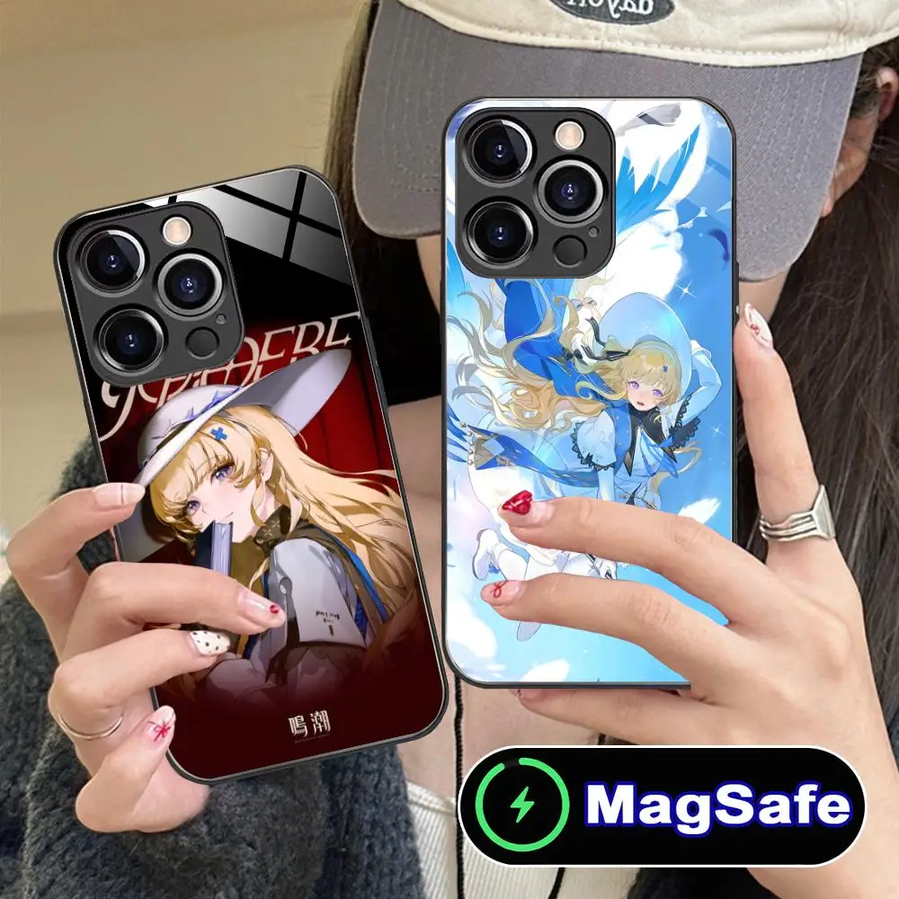 위쳐링 웨이브 피비 아이폰 16 15 14 13 12 11 프로 맥스 플러스 미니 맥세이프 글래스 컬러 프린팅 예쁜 스마트폰 케이스