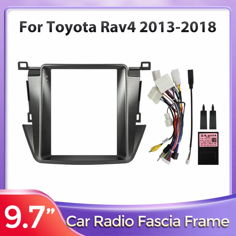 

9.7inch For Toyota RAV4 Rav 4 2013 - 2018 Tesla Style Screen Car Radio Fascia Frame Fascia MP5 Android Stereo Dash Panel Frame