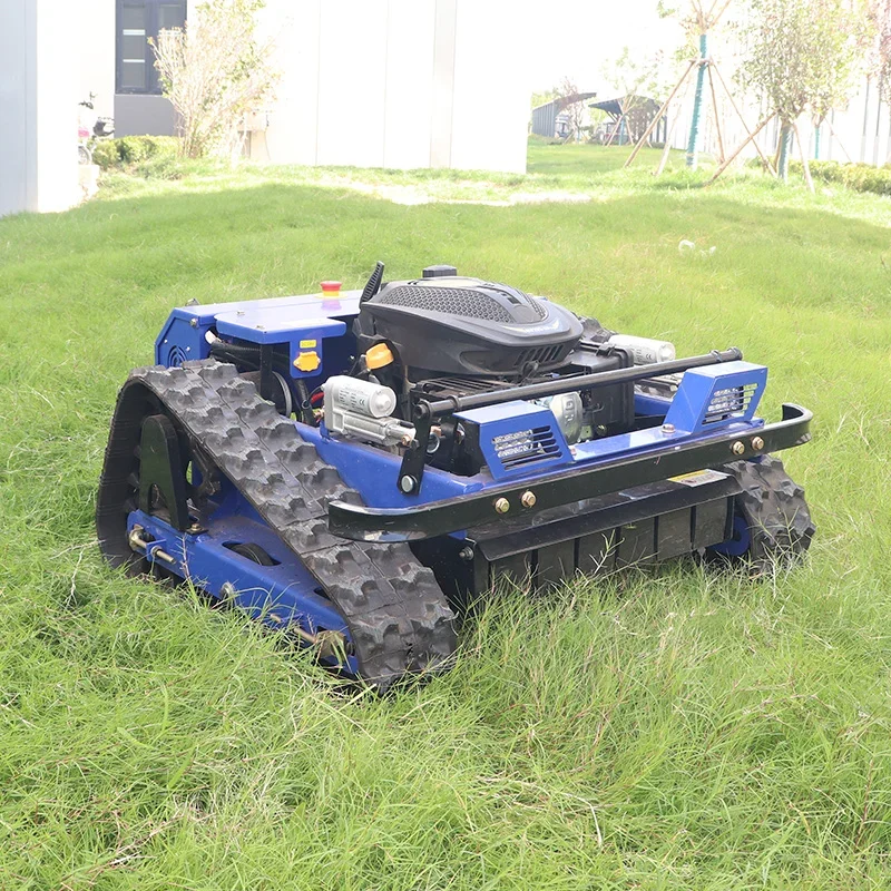 

Customized Small Crawler Remote Control Mower Farm Grass Blade Automatic Lawn Mowing Robot Simple Commercial Lawn Mower Price