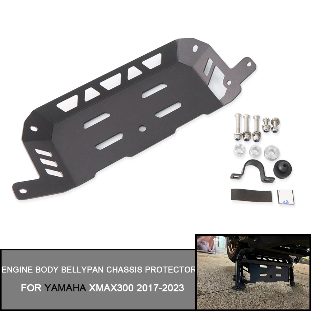 For Yamaha XMAX 300 2017-2023 XMAX 300 Motorcycle Engine Lower Body Bellypan Protector Guard Chassis Shield Protection Board