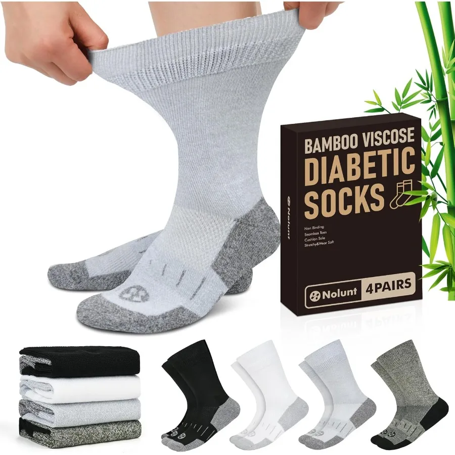 calcetines-para-diabeticos-para-hombres-4-pares-de-calcetines-anchos-sueltos-sin-encuadernacion-para-hombres-talla-912-y-1315-ideal-para-uso-diario-com-mejorado