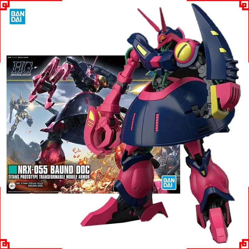 

Bandai Gundam Model Kit HGUC Baund Doc Action Figure Gunpla Building Kit Gundam Collectibles Anime Figures Toys For Boys Gift