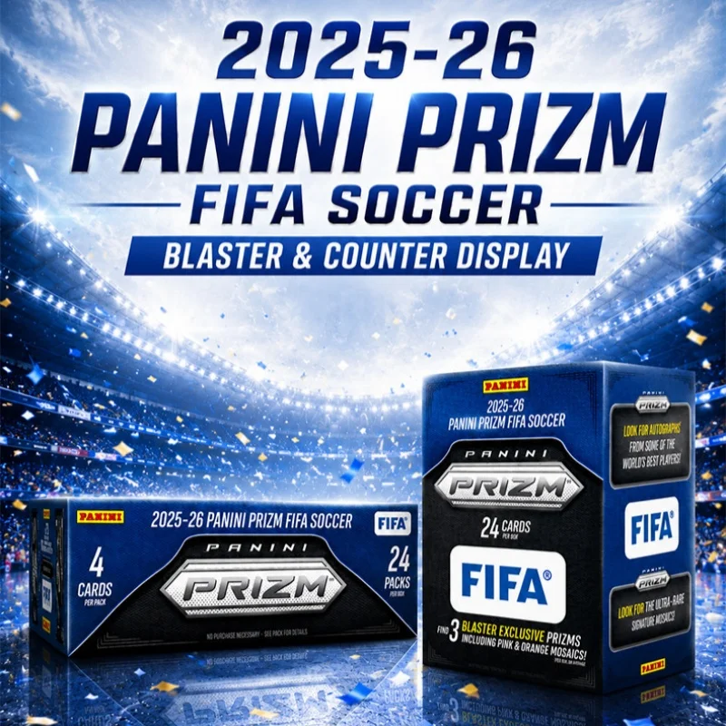 

In Stock 2025-26 Panini Prizm Fifa Soccer Hobby Box 12 Packs/Box 12 Cards/Pack 1 Autograph 5 Numbered Prizms 12 Inserts