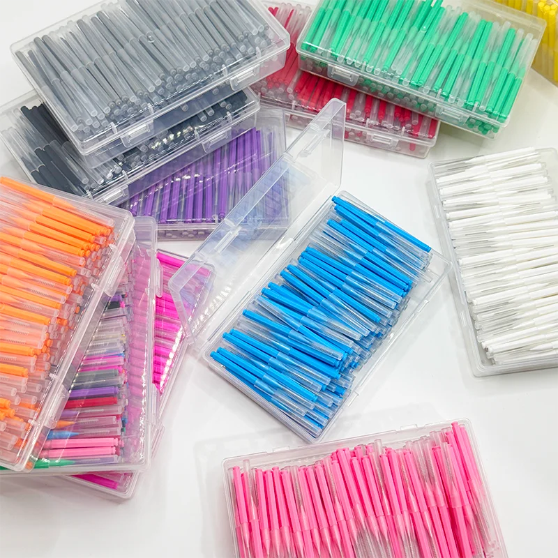 

160 шт. межзубные щетки для улучшения ухода за полостью рта и ортодонтической чистки, необходимый инструмент для стоматологической гигиены