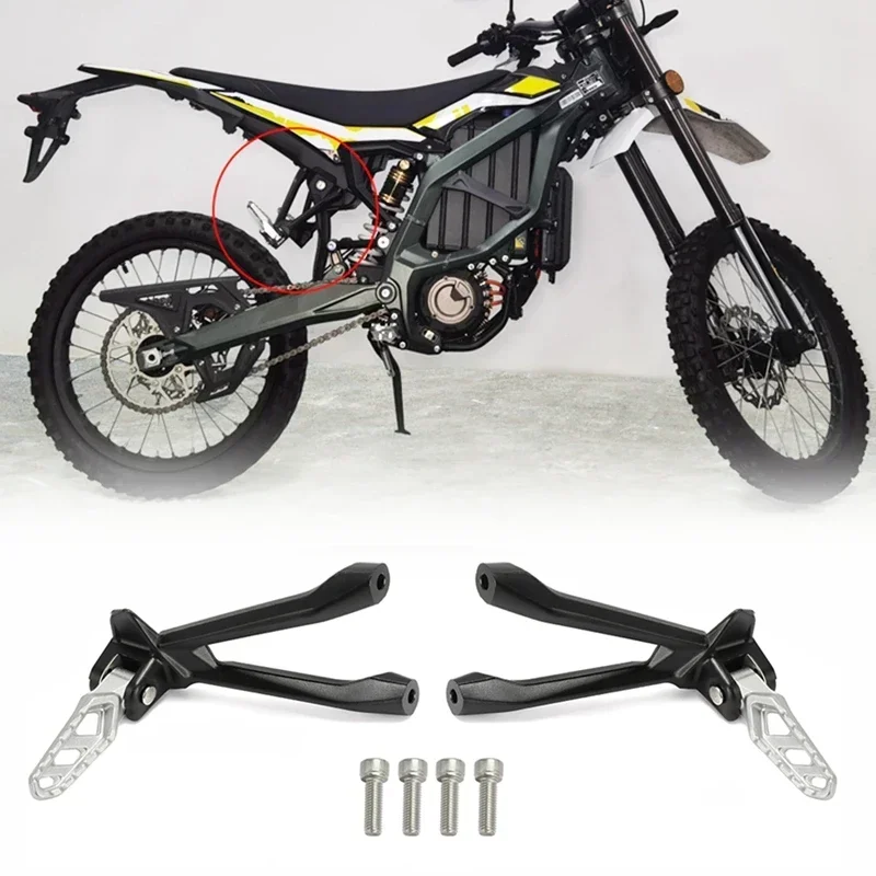 Motorcycle Pedal for Surron Ultra Bee OEM Rear Foot Pegs Ultra Bee Electric Dirt Bikes Foot Pedal Bracket Support for SURRON
