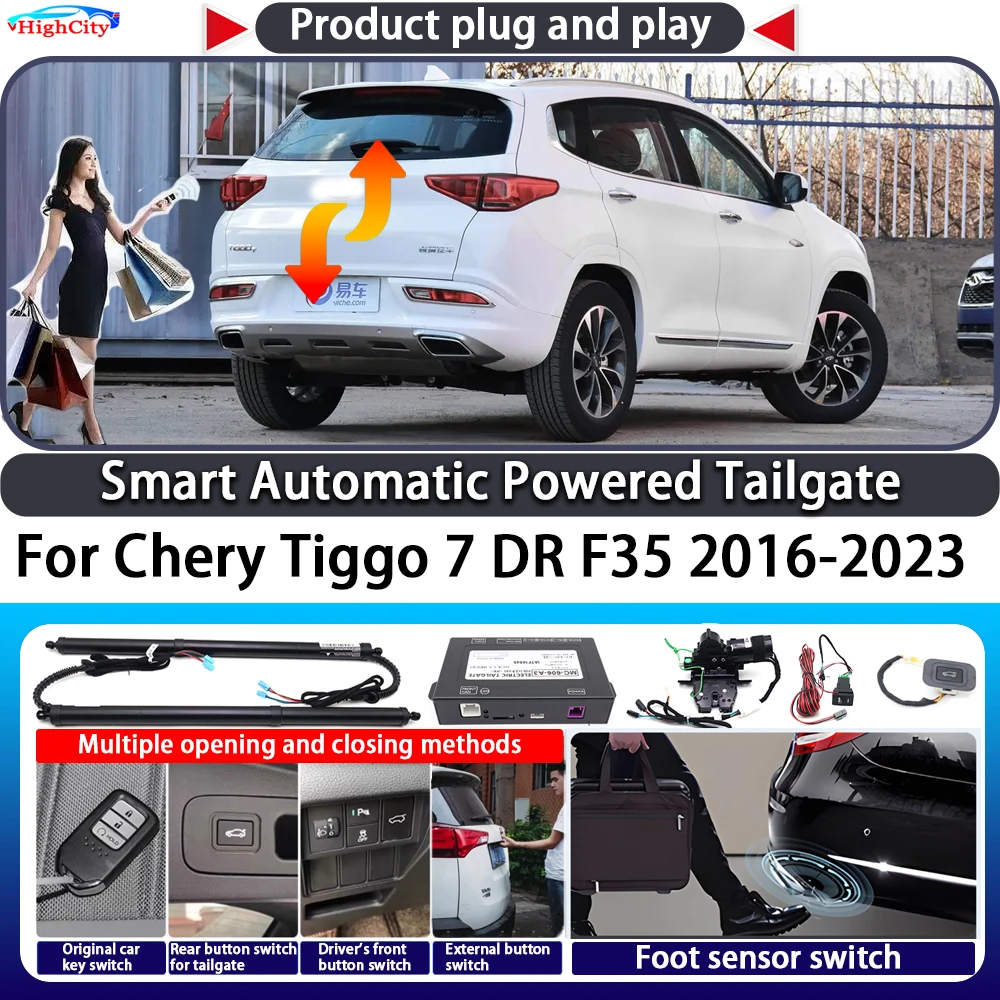 

For Chery Tiggo 7 DR F35 2016-2023 OEM Smart Automatic Powered Tailgate Key Control Trunk Lift Kit Electric Power Tailgate