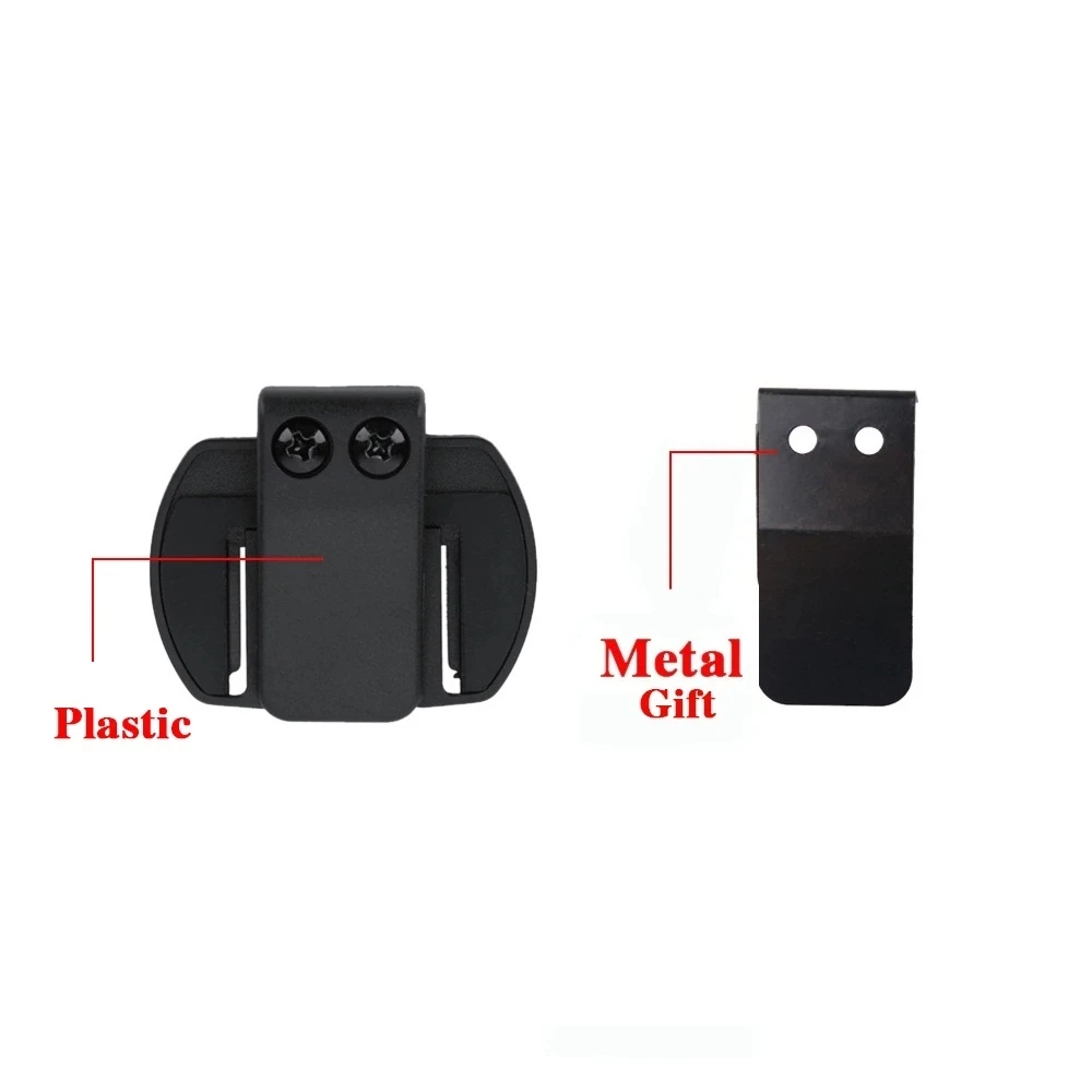 2PCS Clips Metal Bracket for Vnetphone EJEAS V6 Pro V4 Intercom Motorcycle Bluetooth Helmet Interphone Headset Accessories Gift