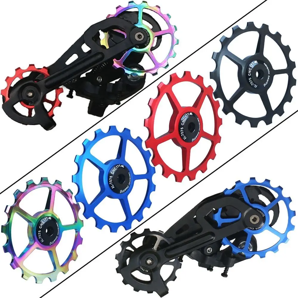 New 10T-17T Bicycle Guide Wheel Jockey Wheel Bicycle Parts MTB Pulley Jockey Wheel Sporting Goods POM Bike Rear Derailleur