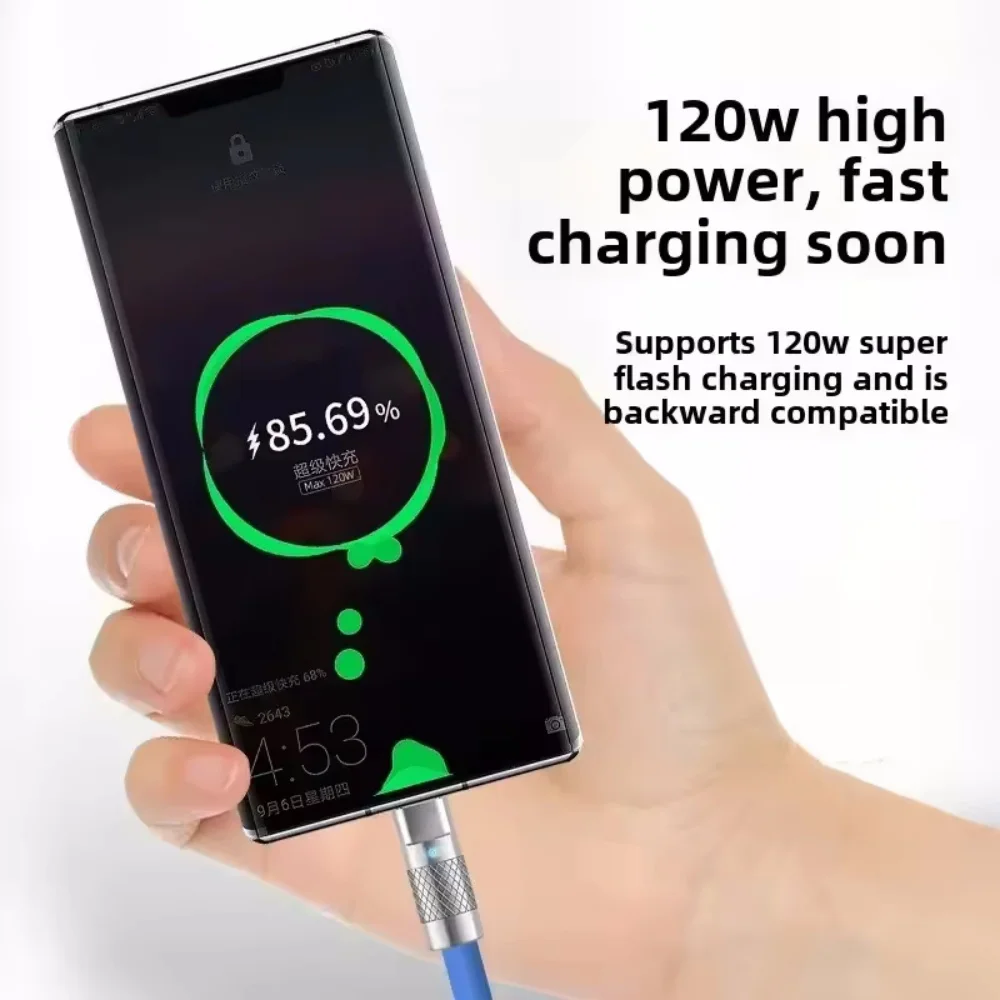 1M 1.5M 2M Type-C To C Charger Cable 120W Fast Charging PD Type C Liquid Silicone Cable For Xiaomi Samsung Huawei OPPO iPhone - view 4