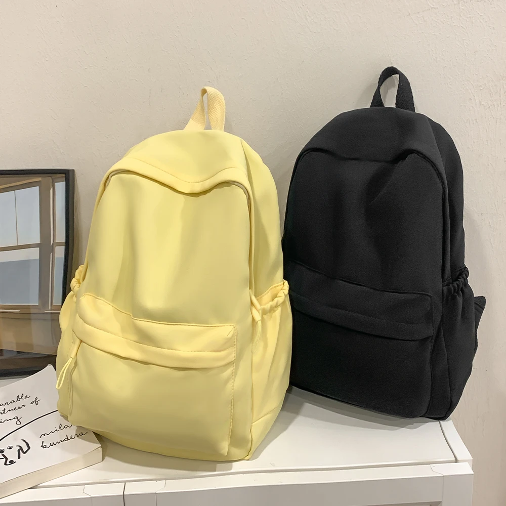 

Backpack Simple Casual Solid Color Backpack for Junior High School and College Students Harajuku Versatile Backpack
