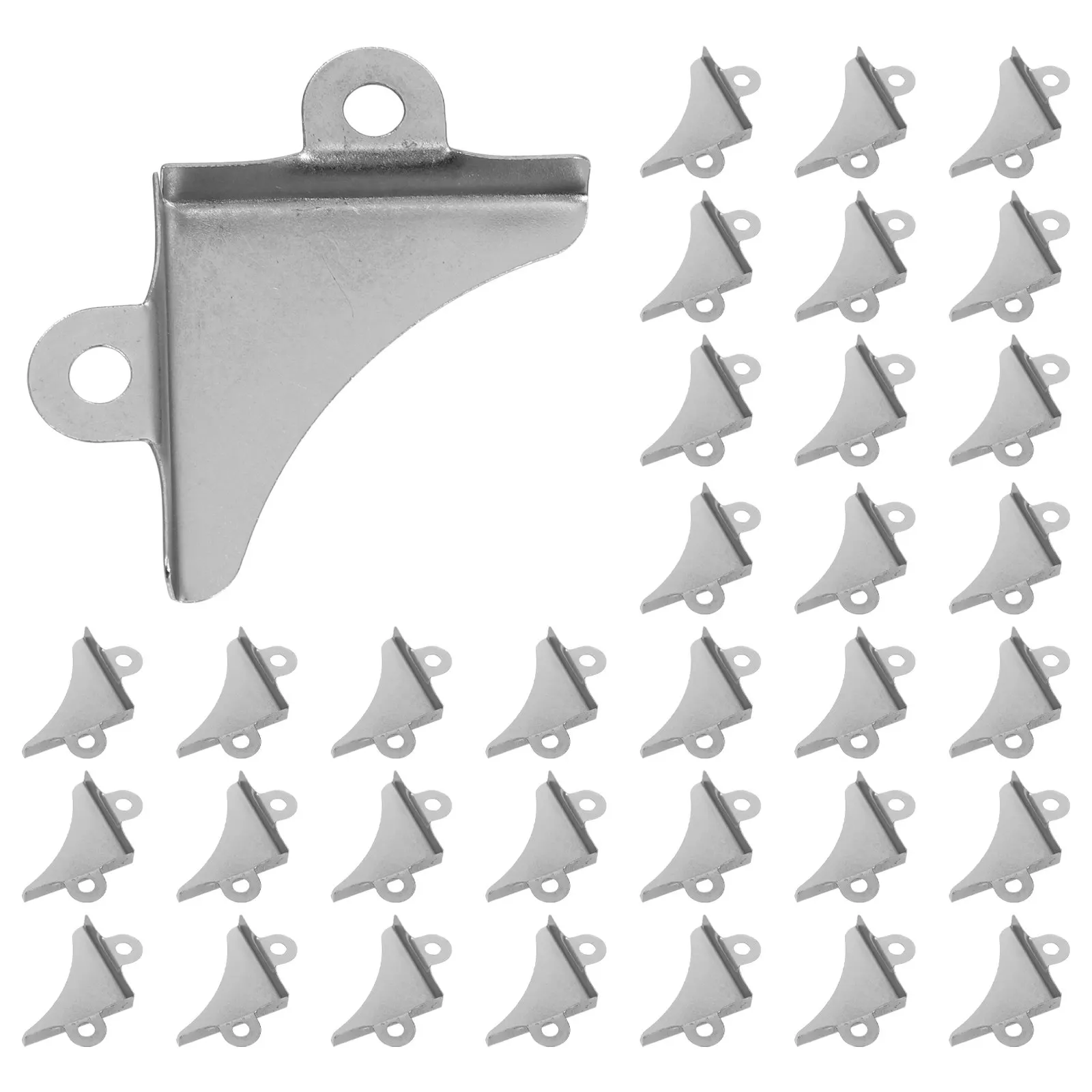 1Sets Iron Triangular Corner Protectors Metal L Shaped Braces for Wooden Boxes Square Cases Luggage Mirror Frames Picture Frames