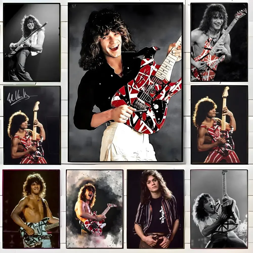 e-Eddie Van Halen Poster Wall Art Print Decorative Mural Home Decor Gift Unframed